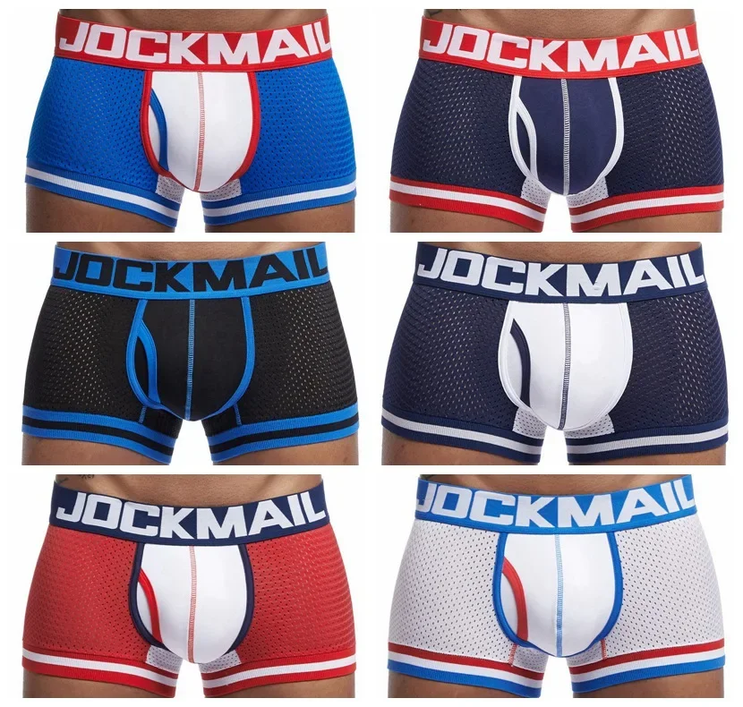 JOCKMAIL Fashion dynamiczne bokserki Casual Home bielizna męska niskiej talii oddychające sportowe męskie kalesony szorty plażowe