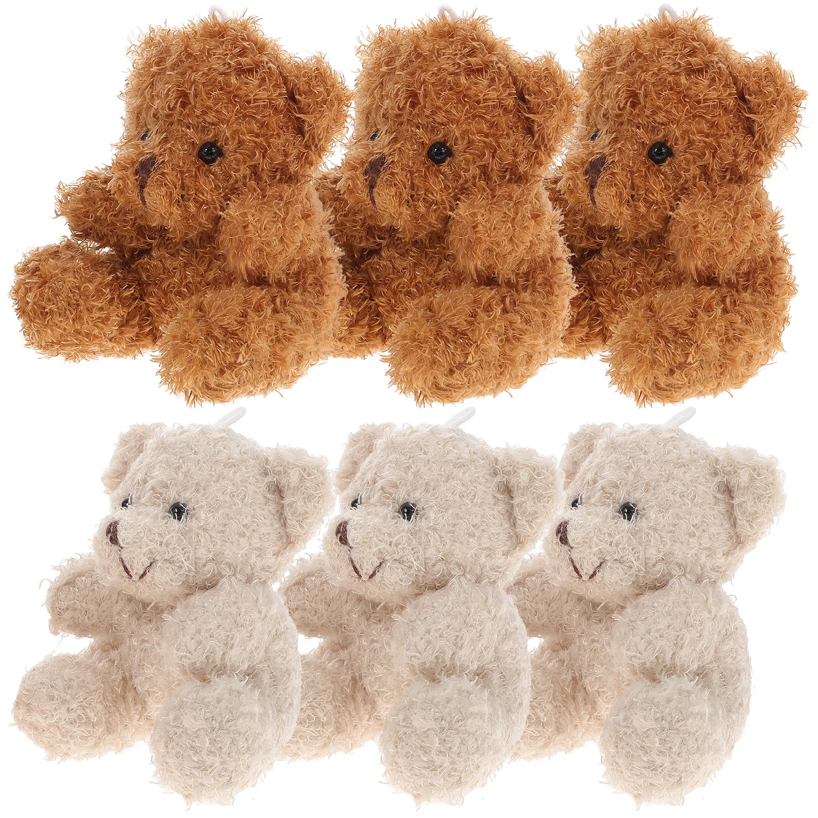 

6pcs Bear Handbags Charms Cartoon Bag Charm For Backpack Purse Handbag Pendant Women Kids Gift Jewelry Accessory