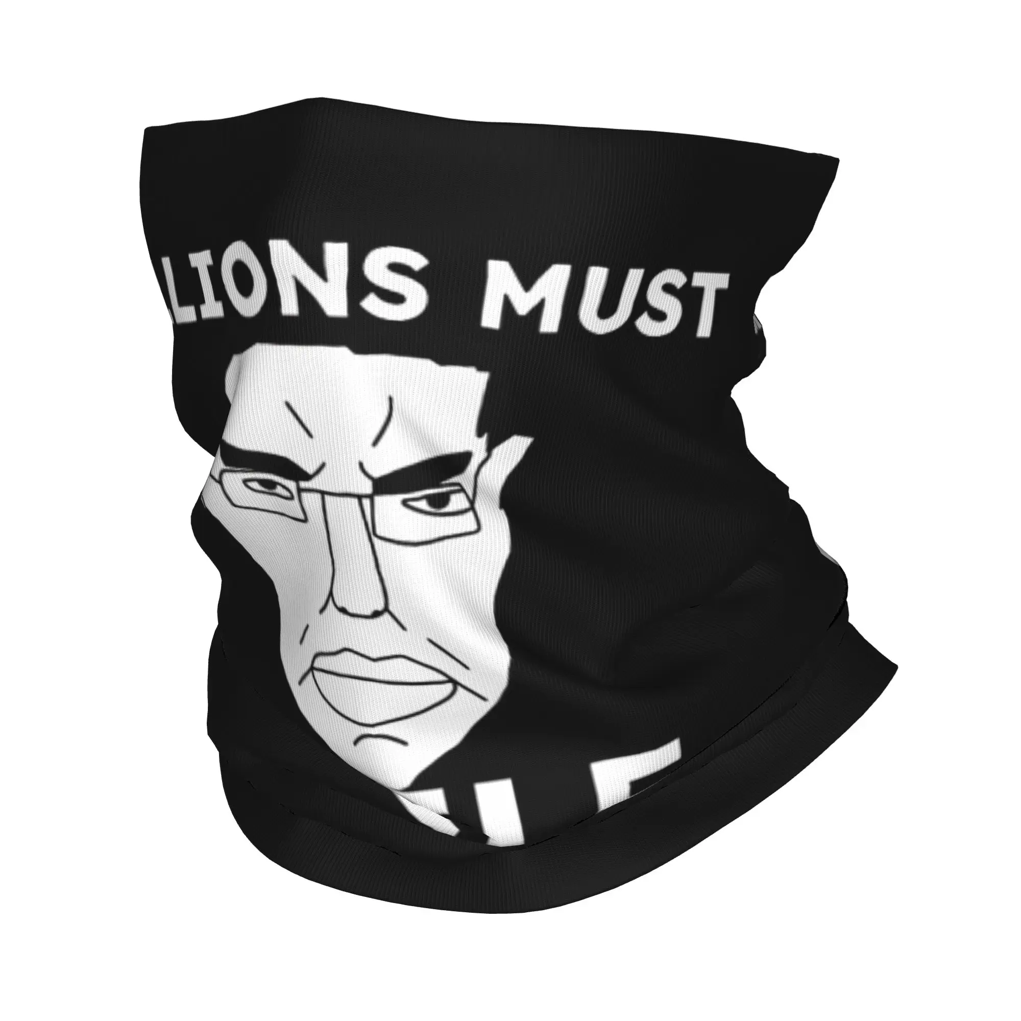 Chudjak Chud Billions Must Smile Bandana Neck Gaiter Balaclavas Wrap Scarf Printed Brainrot Meme Headband Riding Men Women Adult