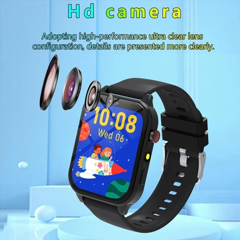 ساعة ذكية جديدة للأطفال HD كاميرا تعمل باللمس 18 لعبة مراقبة النوم ساعة منبه حاسبة هدية عيد ميلاد صبي فتاة #6