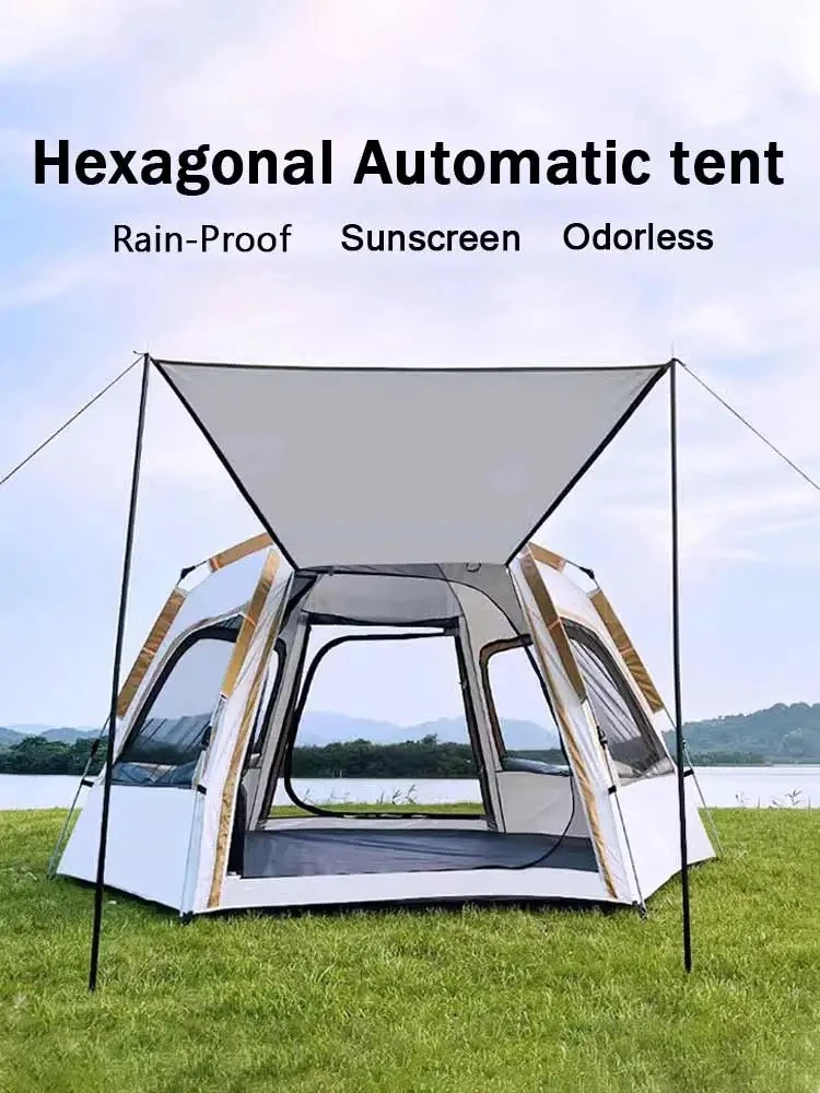 

Camping Tents Waterproof Air 4 ~ 5 People Large Family Campaign Tourist House Accessories Backpacking new