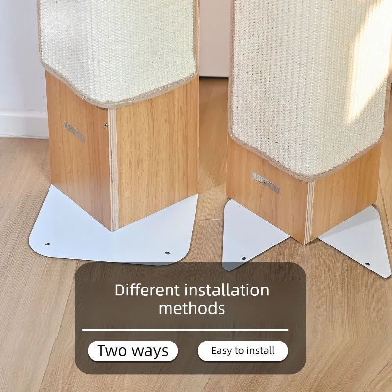 Sofa Protect Cat Scratching Board Wooden Sisal Cats Scratchers Post Protecting Wall Corners Cat Climbing Frame Toy Grinding Claw