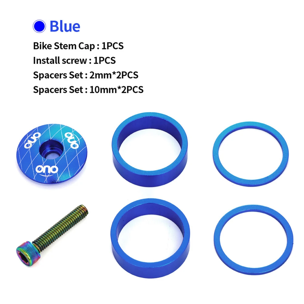 غطاء سماعة رأس بغطاء علوي لجذع الدراجة الجبلية من OUO مع حلقة شوكة من الألومنيوم