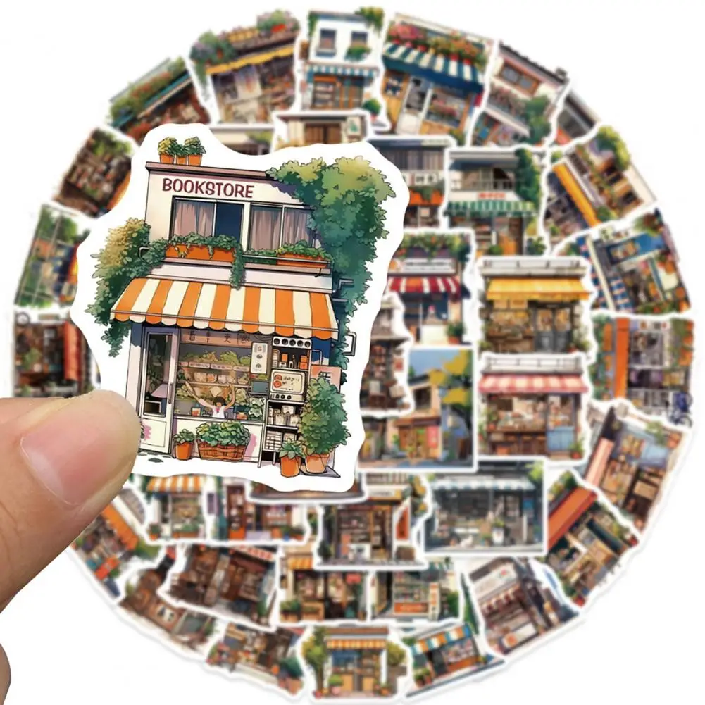 สติ๊กเกอร์ตกแต่ง55ชิ้นชุดสติกเกอร์ชุดย้อนยุคการ์ตูนสำหรับโทรศัพท์แล็ปท็อปสเก็ตบอร์ดสติกเกอร์น่ารักศิลปะ DIY สำหรับสมุดภาพ