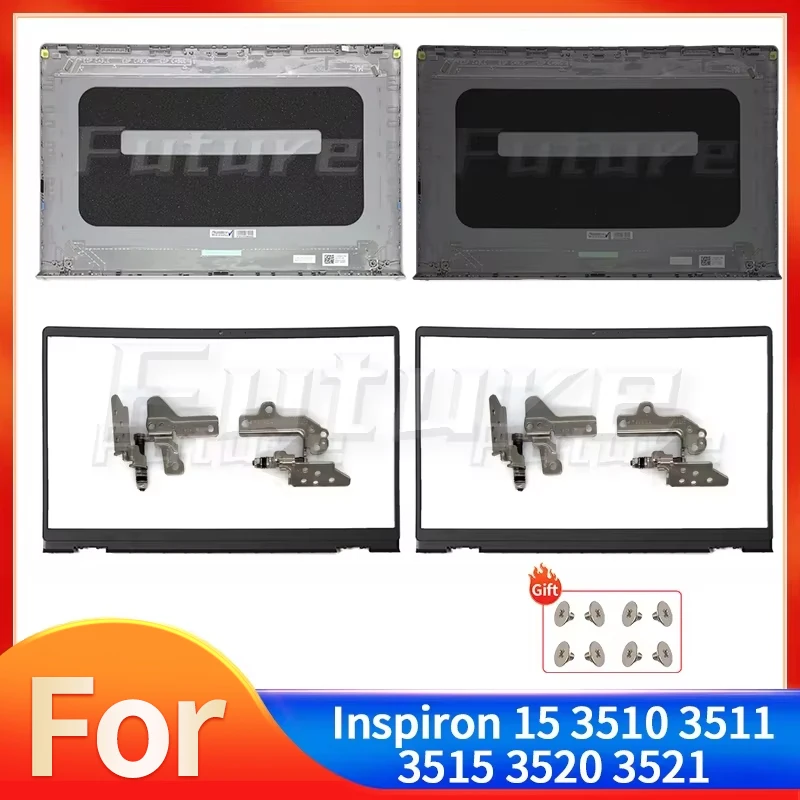 

New For Inspiron 15 3510 3511 3515 3520 3521 LCD Back Cover Front Bezel Hinges Set DDM9D 0WPN8 09WC73