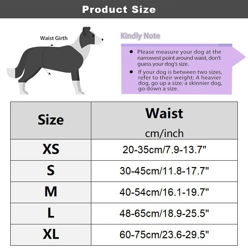 Washable Female Dog Diapers Reusable High Absorbent Puppy Nappies Adjustable Small Medium Large Girl Dogs Physiological Pant