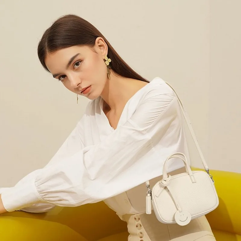 

Leisure Vacation Leather Hand Bag High End Paris Classic Vintage Design Casual Simple Tote Bag Elegant Crossbody Trendy Ladies