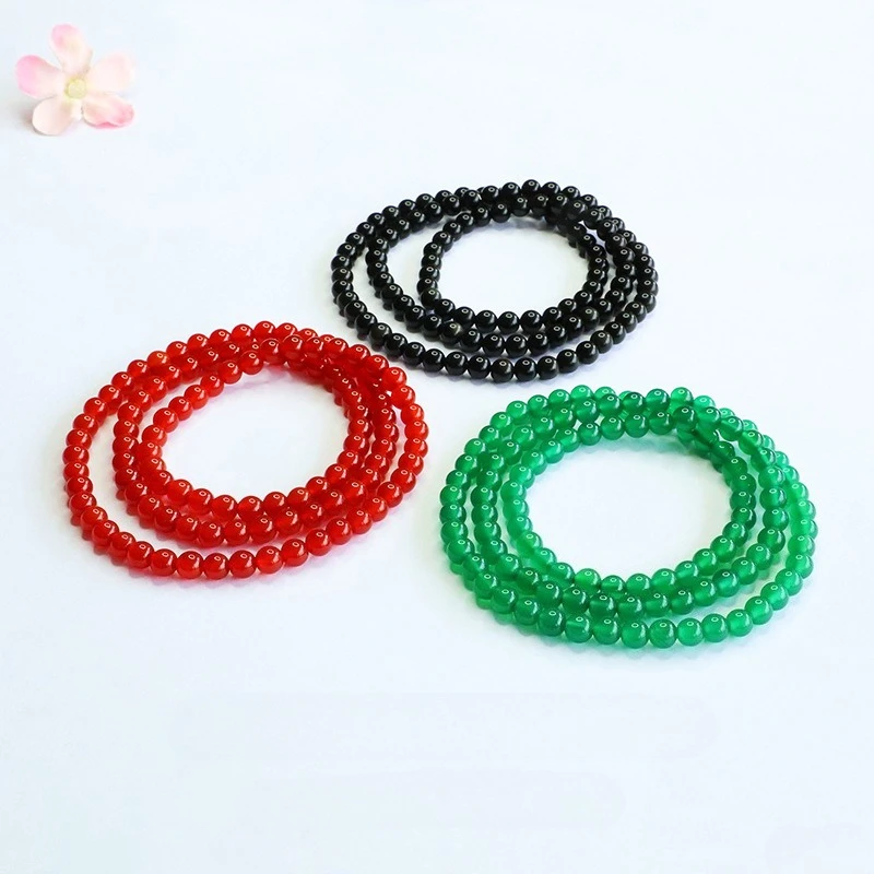 

DIY Natural Jade 108 Beads Agate Bracelet Accessories Fashion Real Jewelry Gemstone Stone Amulet Luxury Best Selling Gift Women