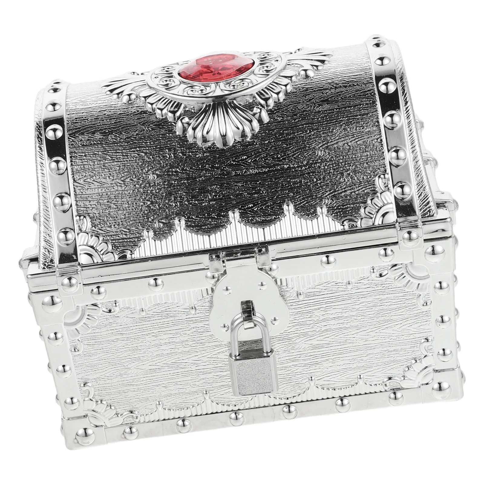 

Pirate Treasure Chest Small Plastic Box Decorative Trinket Keepsake Organizer Birthday Party Favor Container Pirate Decor
