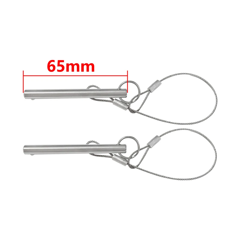 2 Stück Sicherungsstift für Vermessungsstange, Steckerstange, Schnellspannstifte, passend für alle Vermessungsstangen, Bolzen, Nase 65 mm