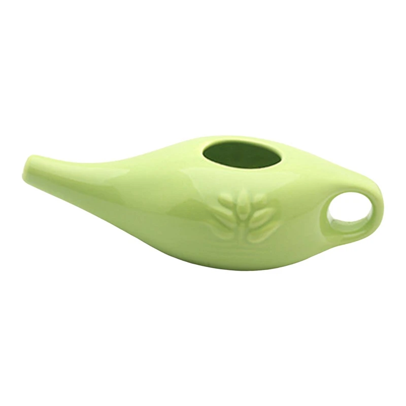 250Ml Ceramic Neti Pot Nose Cleaning Pot Durable Leakproof Spout Pot For Nasal Rinsing Nose Washing Men And Women