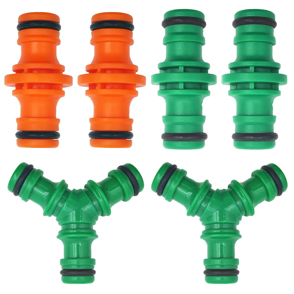 Lot de 5 raccords de réparation pour tuyau d'arrosage de jardin 1/2'' – Connecteurs rapides pour système d'irrigation goutte-à-goutte pour serres