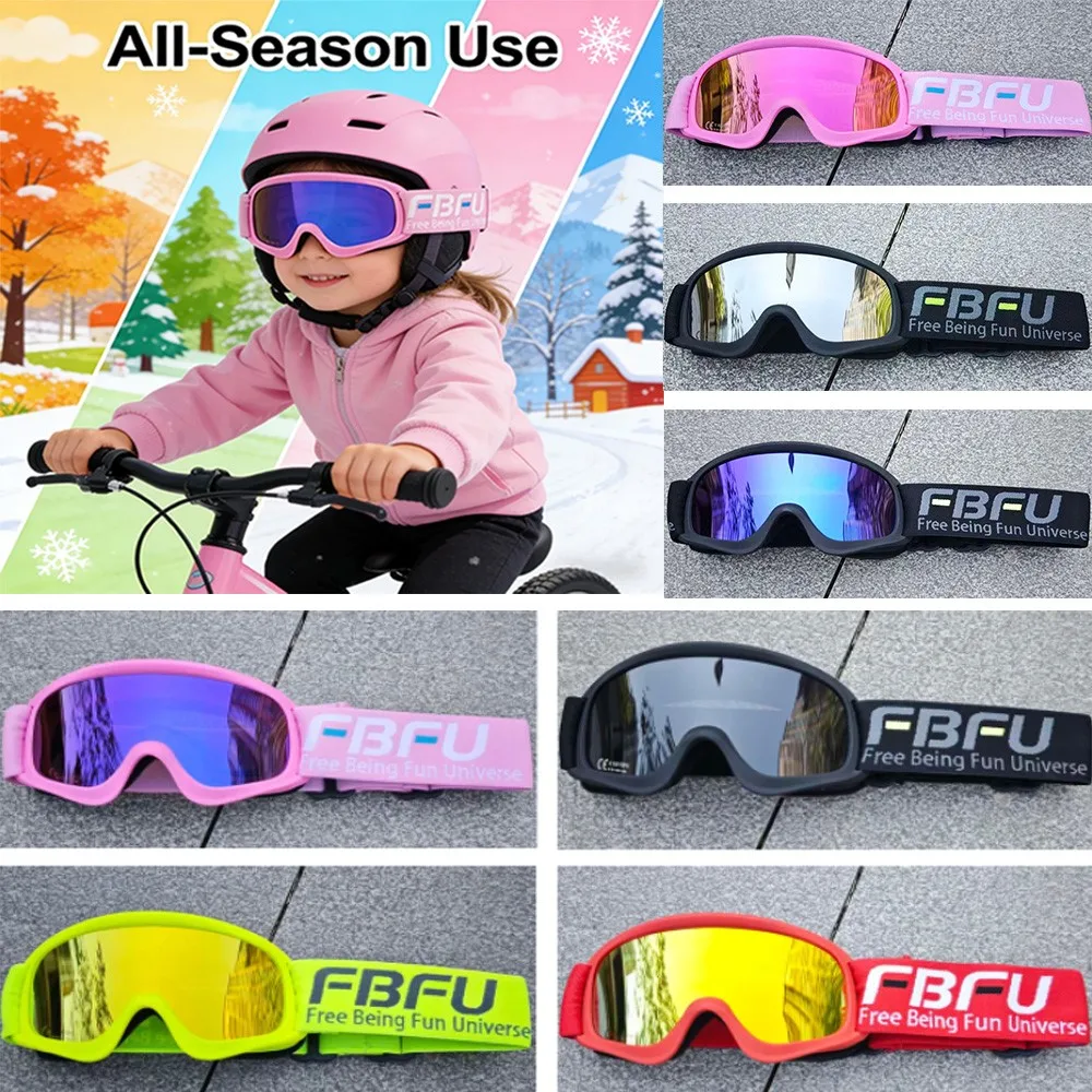 Kids Adjustable Headband Windproof Goggles Soft Safe Frame Anti Strong Light For Outdoor Sports Play