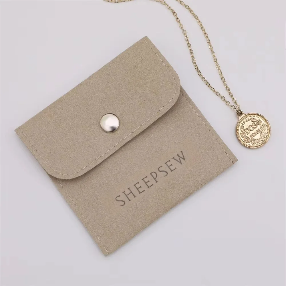 20 Sheepsew 8*8 سم حقيبة مجوهرات فائقة النعومة من الألياف بدون شعار حقيبة مخملية عالية الجودة حقيبة تغليف المجوهرات بدون شعار #6