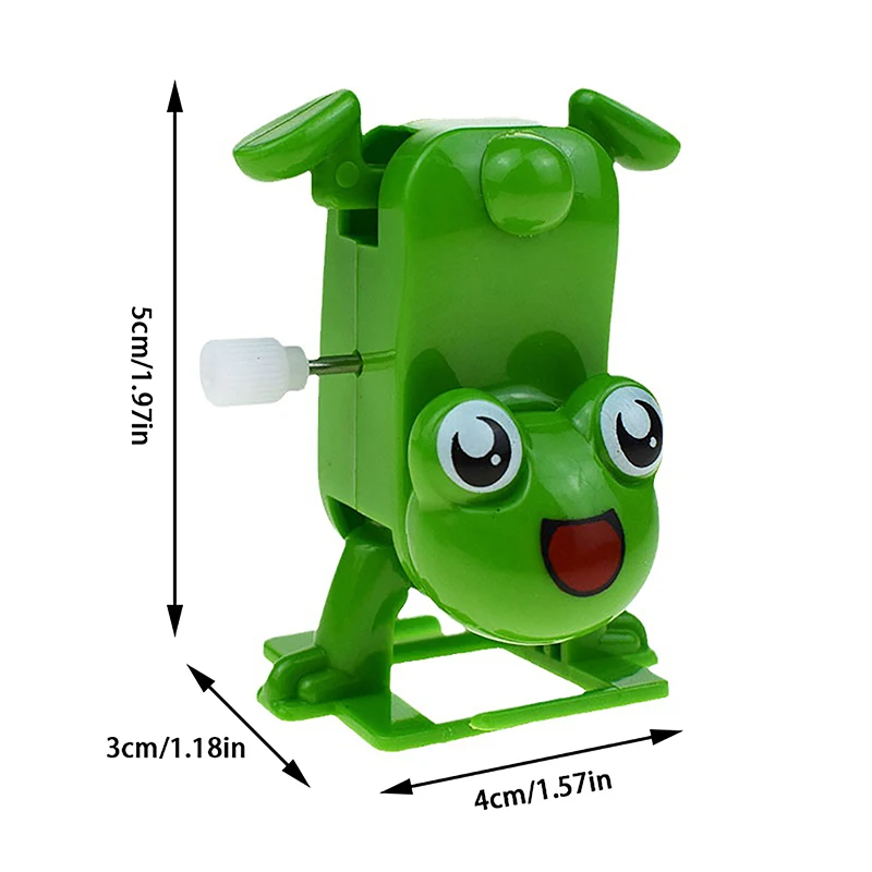 Cute Frog Handstand Walking Clockwork Toy Wind Up Toy Child Interactive Playing Toy For Kid Party Favors