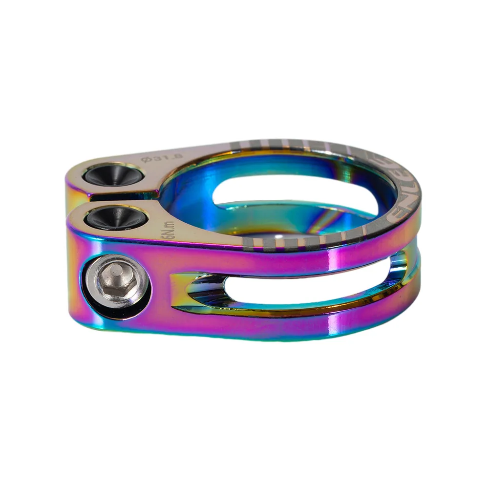 Adjustable Seatpost Clamp Hollow Design High Light Aluminum Alloy Suitable For Different Seat Tube Diameters 31 8mm 34 9mm