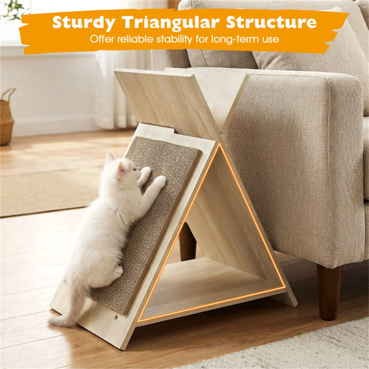 

Multi-Functional Cat Scratcher Tunnel Bed, Wear-resistant & Entertaining Cat Toy