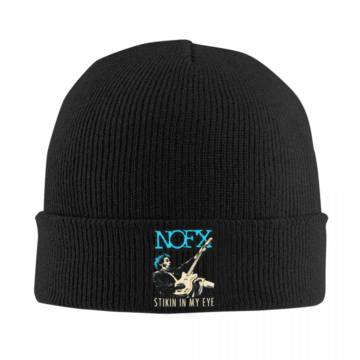 NOFX Band Bonnet Hats Knitted Hat Men Women Unisex Hip Hop Warm Soft Beanie Hats Autumn Winter Outdoor Sport Graphic Caps