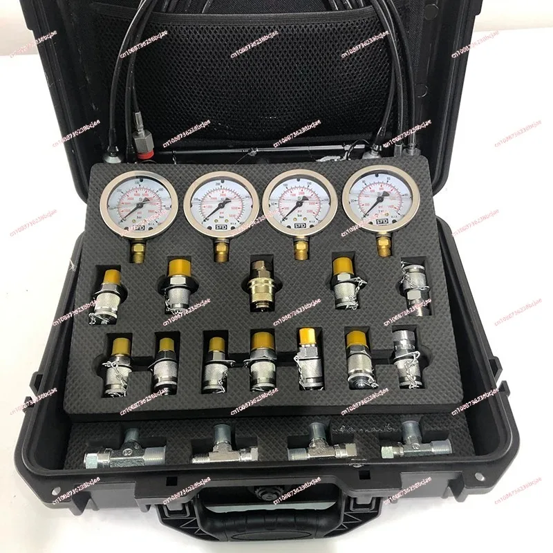 Precise maintenance and inspection Large pump hydraulic oil shock-resistant pressure gauge Combined test Pressure instrument set