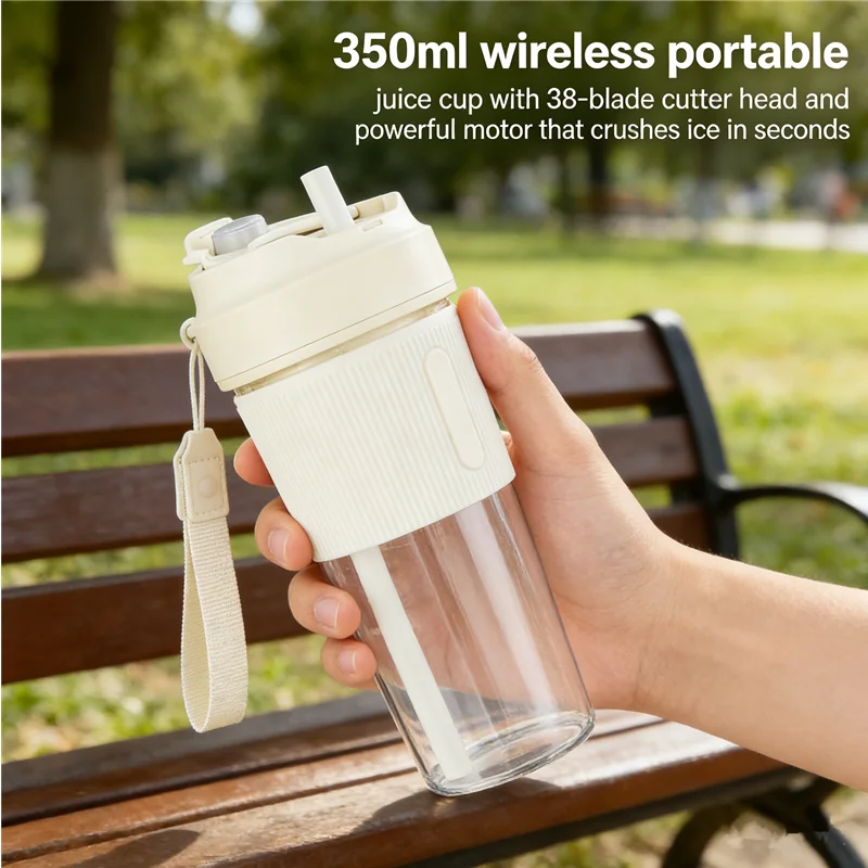 

Портативный электрический блендер-соковыжималка 350 мл с 38 лезвиями, USB, для приготовления фруктовых смузи и свежих соков