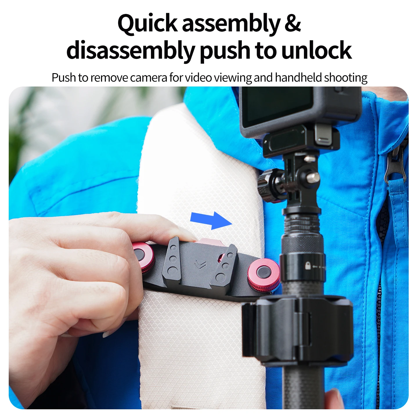 19-30mm 19-30mm Replaceable Gasket Selfie Stick Holder for Insta360 X5 ACE Pro2 GoPro 13 DJI Action 6 Backpack Shoulder Strap Hands Free - Aliexpress Deal