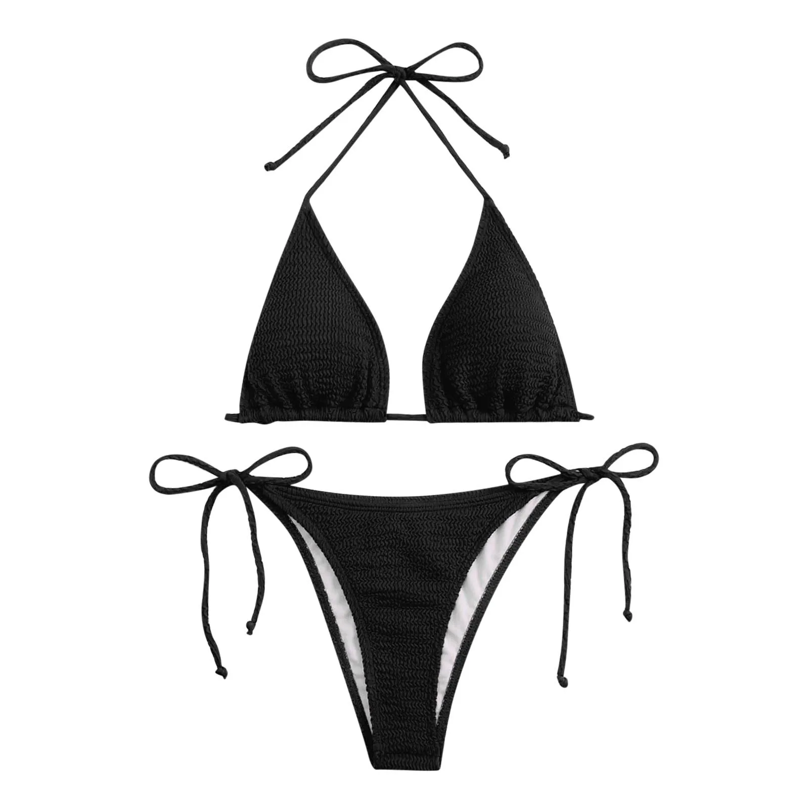 Conjunto de bikini de vendaje ajustable para mujer, traje de baño Bandeau de realce, bikini brasileño de lujo para playa, Tankini