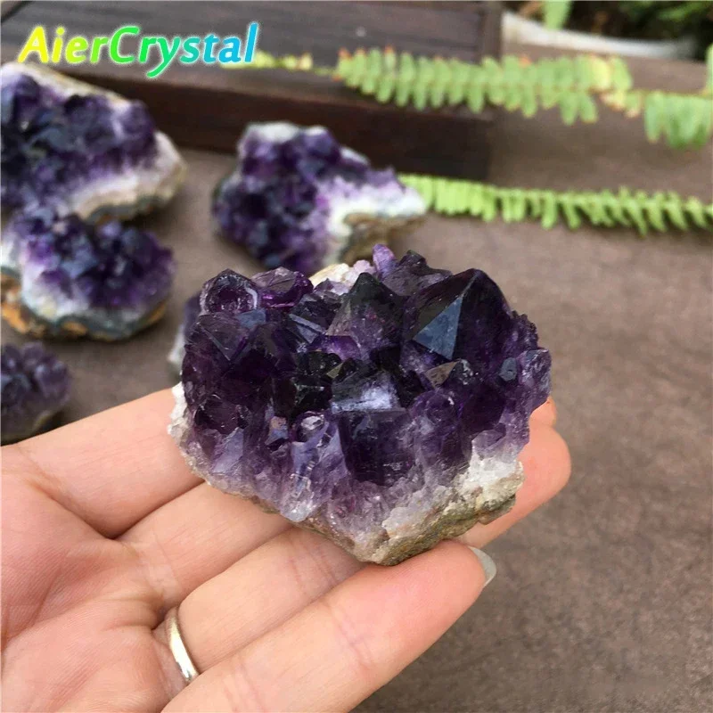 Natural Stone  Ore Irregular Amethyst Cluster Crystal Rough Gemstone Ornaments Feng Shui Mineral Specimen Pillar Raw Quartz Gift