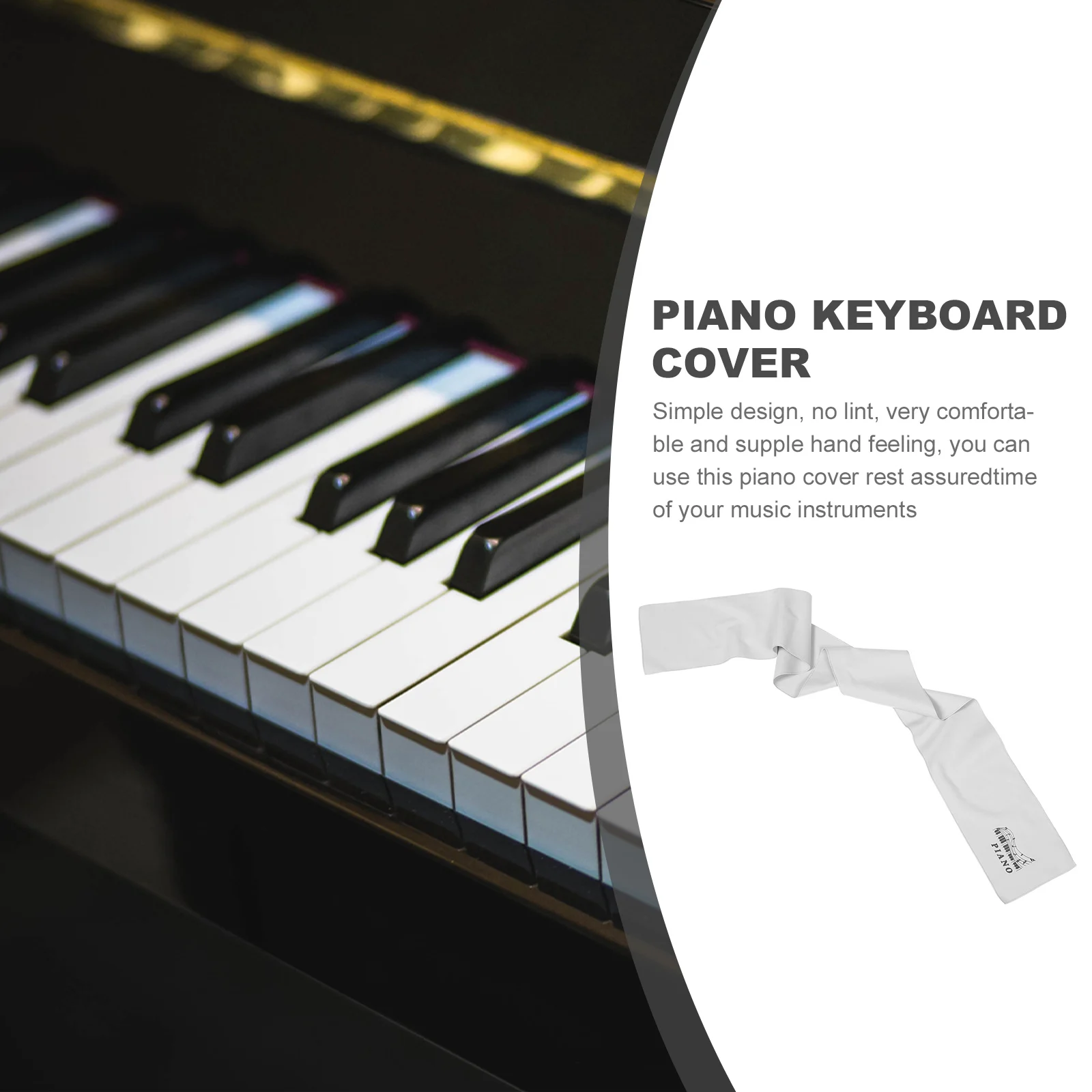 

Piano Keyboard Dust Cloth Electric Cover Tag Keyborad for Accessories Dust-proof Protection