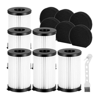 B47B-For Moosoo D600 D601 Iwoly V600 Ariete RBT 2761 2759 Conga Thunderbrush 520 560 Techwood TAE-7036 Hepa Filter Set Parts