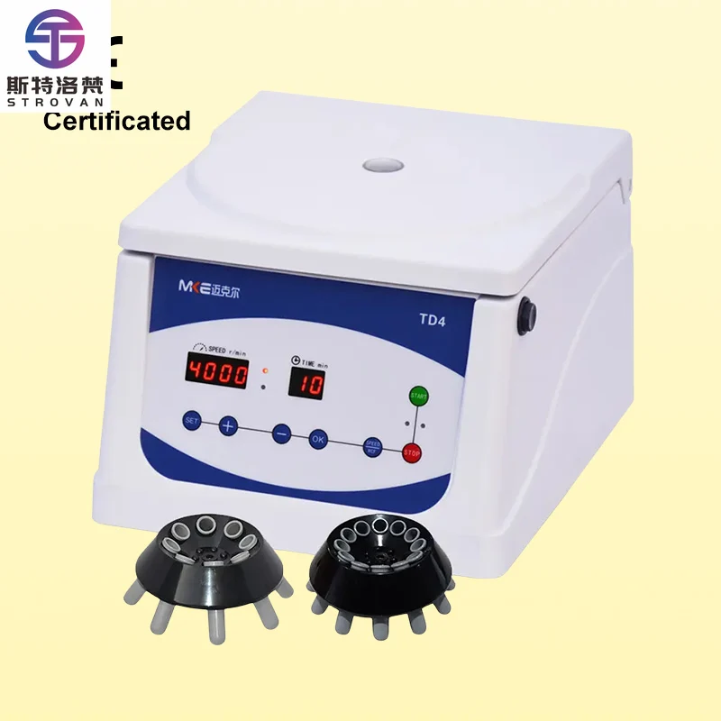 

STLF WJW Малый размер 12/8 отверстий 15 мл 10 мл 5 мл Лабораторная низкоскоростная центрифуга Бесщеточный двигатель Низкий уровень шума 4000 об/мин 2100xg f