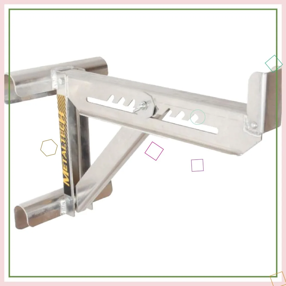 

Aluminum 2-Rung Ladder Jack for Scaffolding, Masonry, Painting, Roofing - Job Site & Home Use