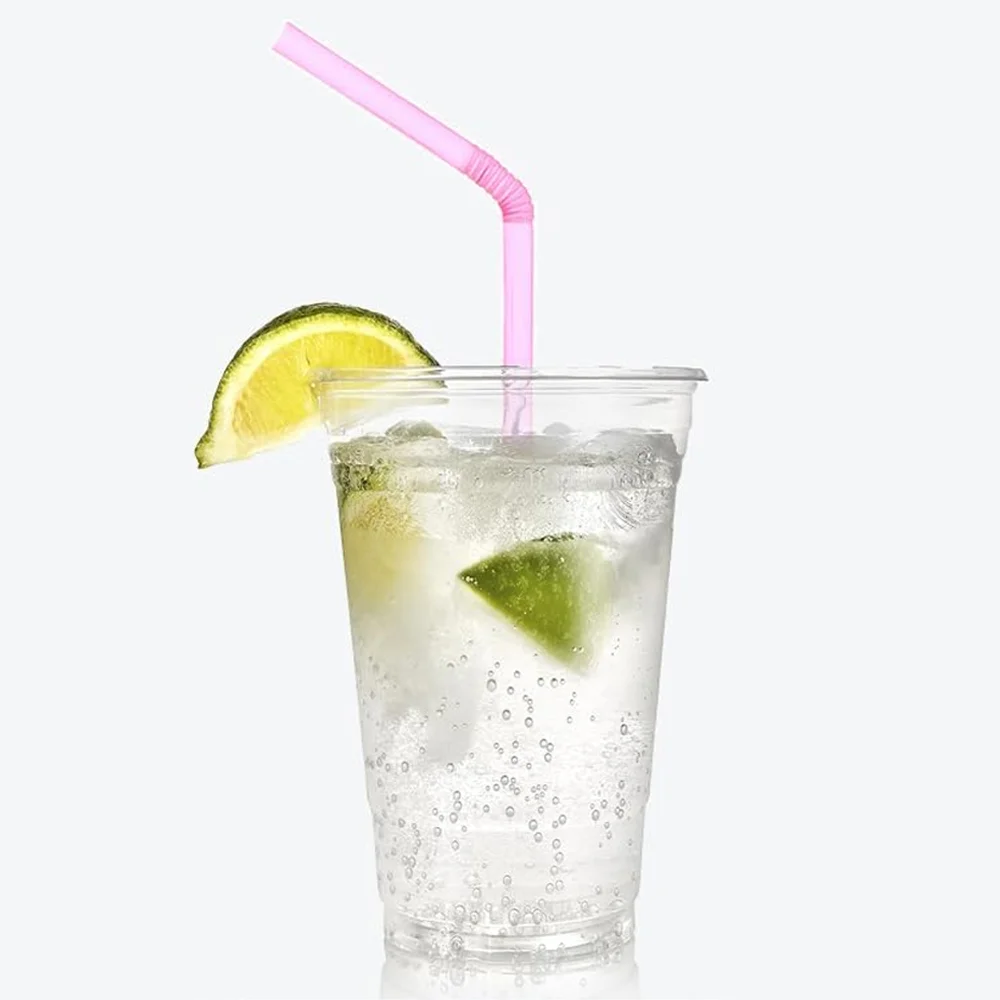 100-6000Pcs Biodegradable reusable Multicolor Drinking Straw for Birthday Smoothies Wedding Party Bar Decorations