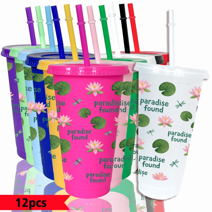 lot-de-12-gobelets-en-plastique-colores-de-26-oz-a-motif-feuille-de-lotus-et-libellule-pour-fete-ideal-pour-la-rentree-scolaire-ou-comme-cadeau-d'anniversaire