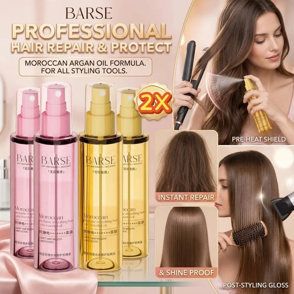 1/2pcs Moroccan Hair Oil Mist For Split End Frizzy Hair Flyaways Gloss Shine Repair Hair Oil Smooth Shiny Hair