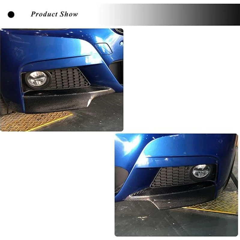 Strict Front Bumper Lip Splitter Flap For BMW 3 Series E90 E91 M-Tech 320I 2005-2008 Bumper Splitter Lip Diffuser Spoiler Replac