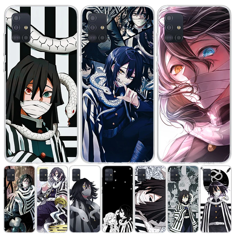 Demon Slayer Iguro Obanai For Samsung Galaxy A51 A50 A71 A70 Phone Case A40 A41 A30 A31 A20E A21S A10 A11 A01 5G A6 A8 + A7 A9 P