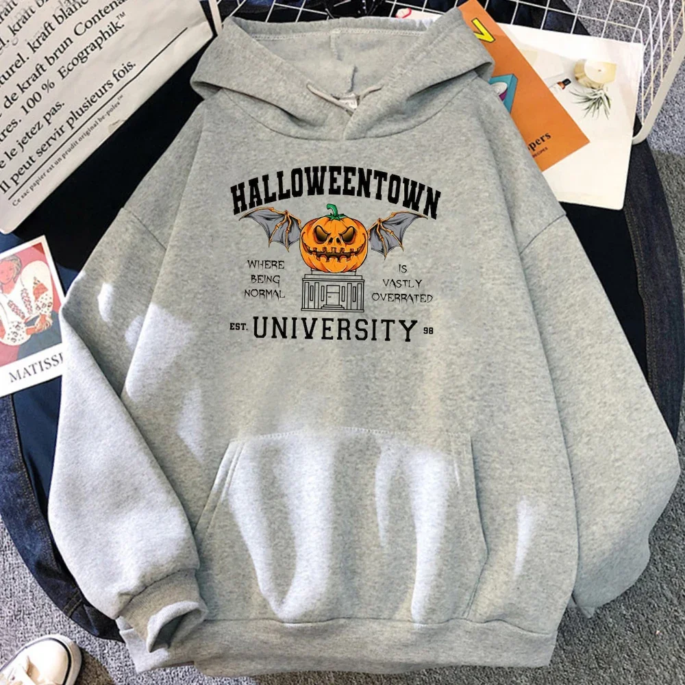 Halloween Town Pumpkin Party Hoodies Autumn WInter Loose Casual Pullovers Hoodie Fashion Sweatshirts Fleece Men\'s Cotton Hoodie