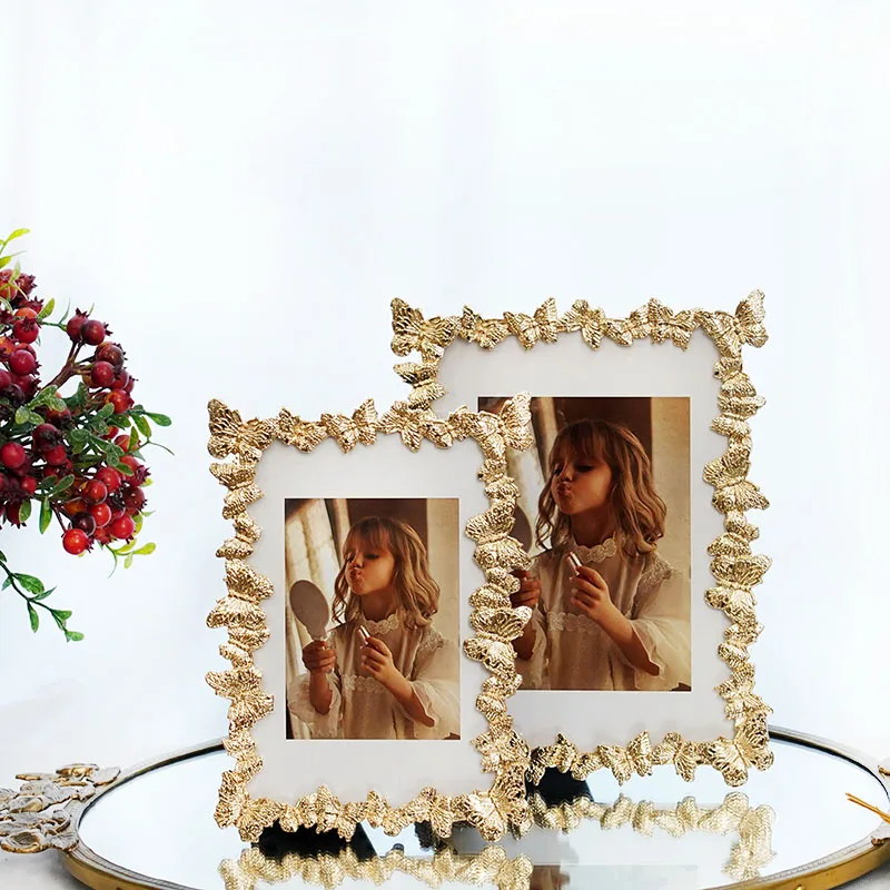 

Butterfly Light Luxury Metal Photo Frame, American, European Style, High Grade, Creative, Wedding Decoration Frame