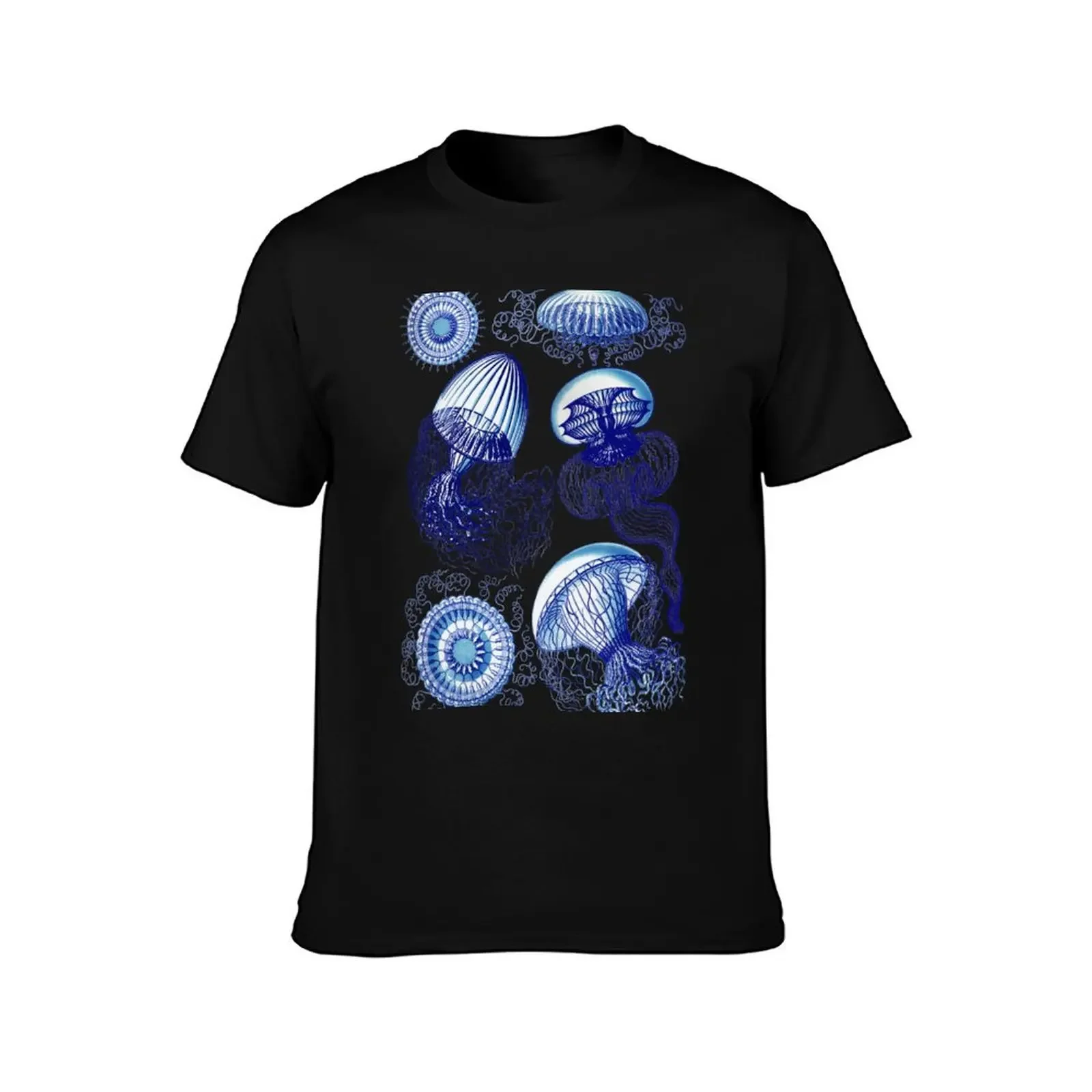 Ernst Haeckel Jellyfish Leptomedusae Vivid T-Shirt oversized t shirt sweat cotton graphic tees oversized t shirt men