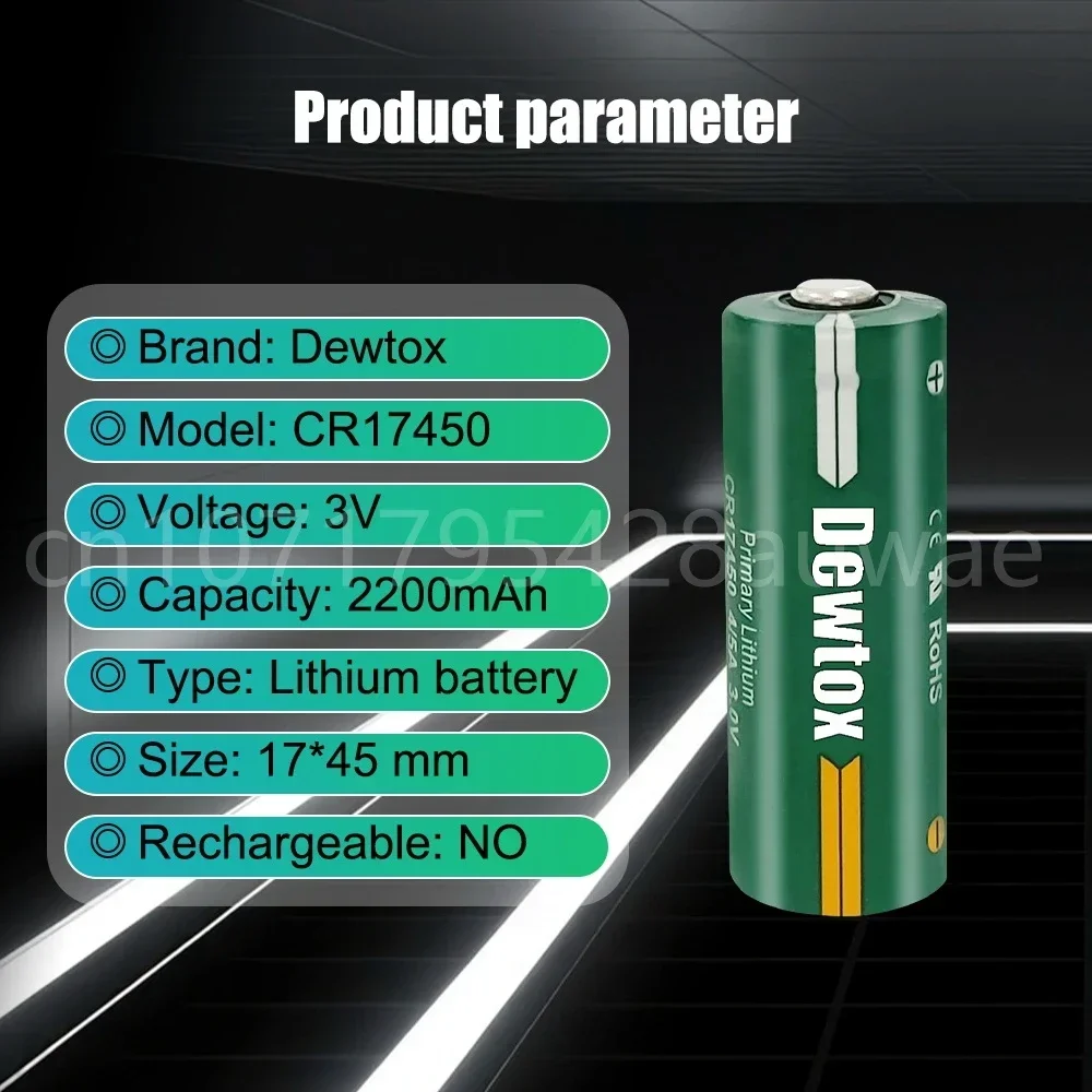 4 sztuk 3V 4/5A CR17450 bateria litowa manganowa licznik wody przepływomierz PLC sprzęt zapasowy lokalizator GPS bateria