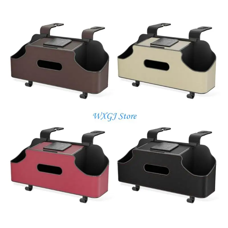 

37JE Strong Auto Back Storage Bag Water Resistant Leather Design Sturdy Construction Family Road Essential Gift