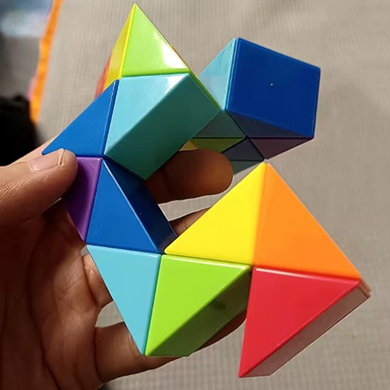 Arcobaleno Pieghevole Magico Cubo Del Serpente Twist Puzzle 24 36 48 72 Segmenti Giocattoli Educativi per I Bambini Sensoriali Rompicapo Giochi