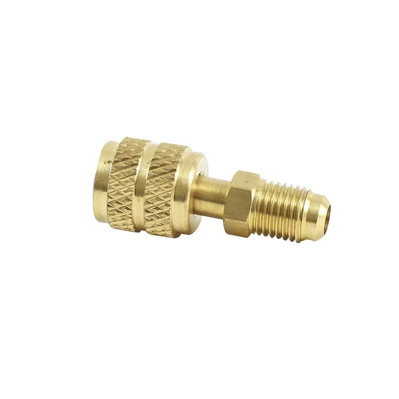 Vacuum Pump Brass Adapter R410a Adapter 5/16 SAE F Quick Couplers To 1/4 SAE For Air Conditioning Adapter Quick Coupling