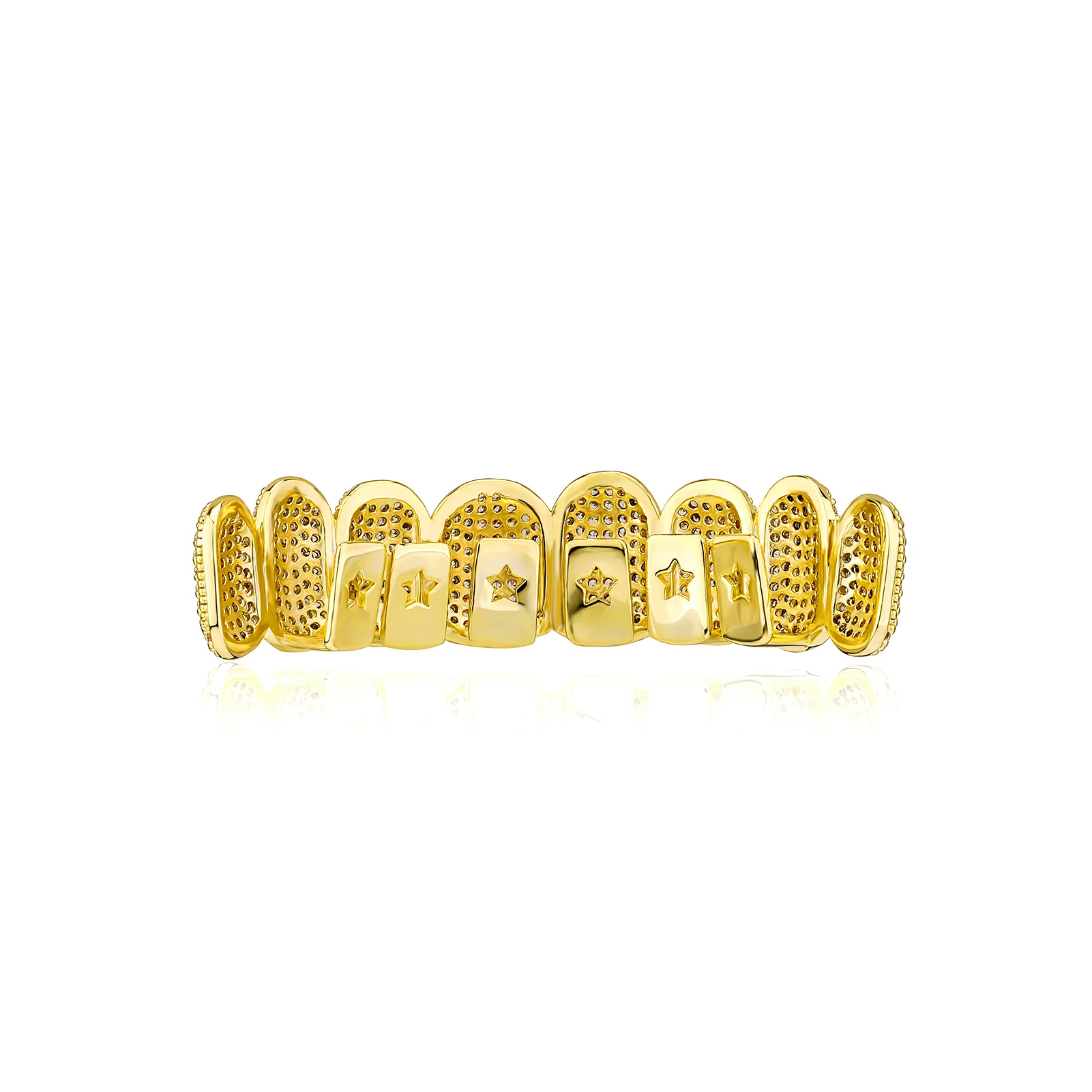 JINAO NEW 2024 Full Iced Out Teeth HIP HOP Grillz High Quality Charm AAA+ CZ Men and Woman Grillz Jewelry For Gift