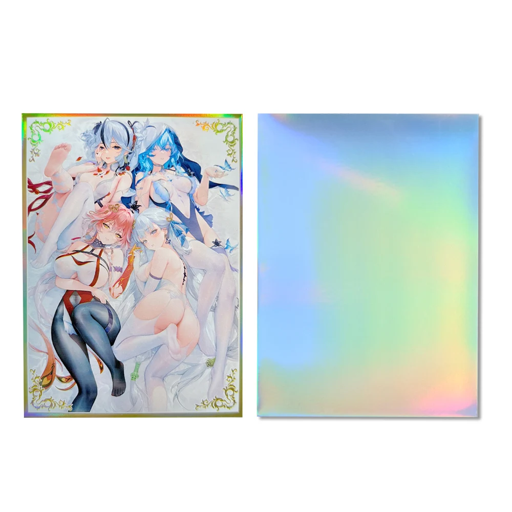 67x92mm 60PCS Maniche per carte anime olografiche Carte da gioco da tavolo Protezione per carte per carte collezionabili TCG/MGT