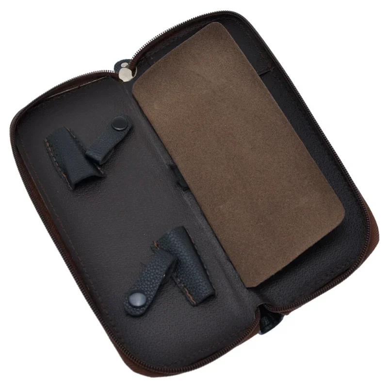 

Hair Scissors Leather Case Professional Hair Scissors Bag Pet Shears Holder Can Put in 2pcs Shears Hairdressers Bags C0019A