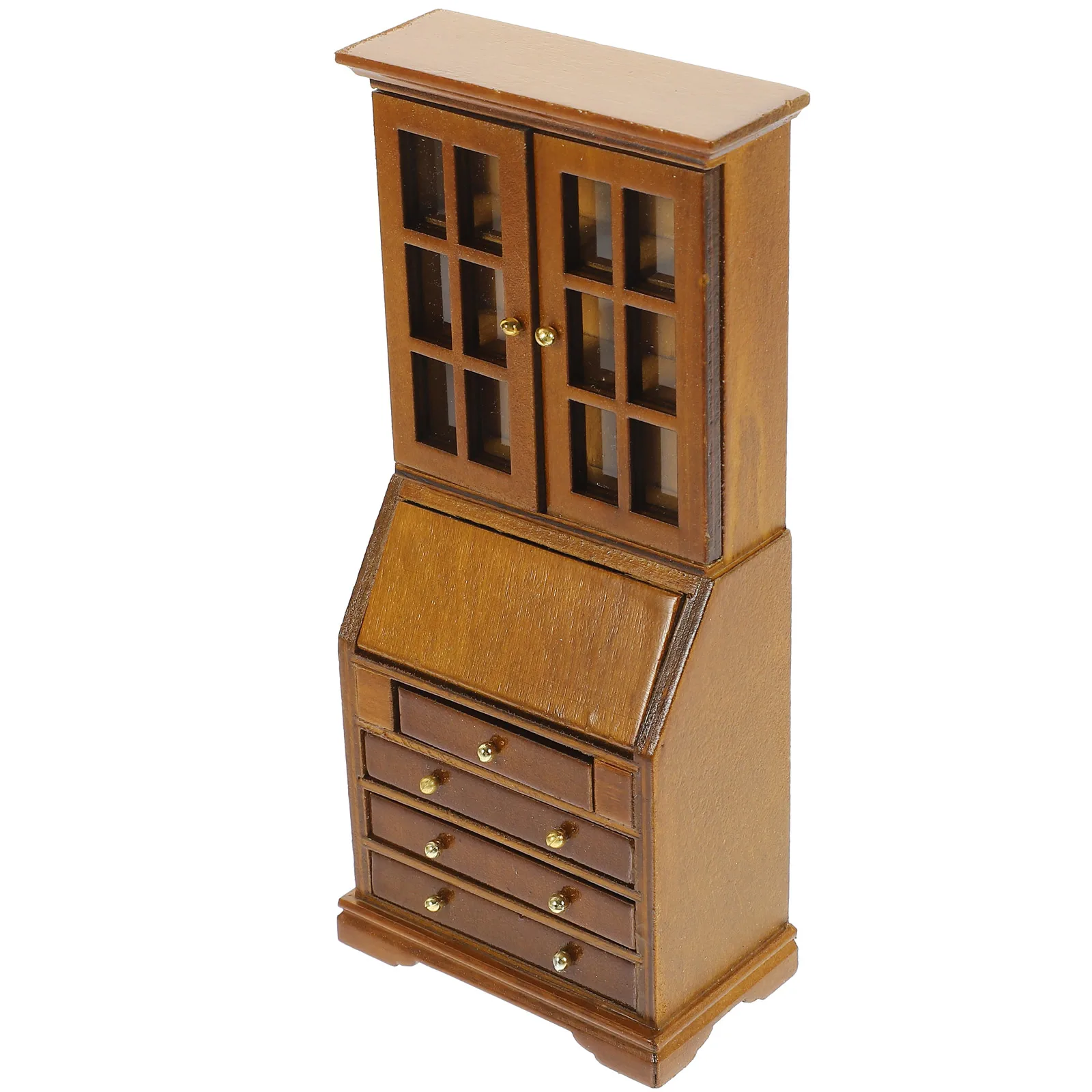 Mini armoire Miniature en bois, ornement pour maison de poupée, artisanat, décoration de cuisine, échelle 1/12, jeu de simulation, photographie