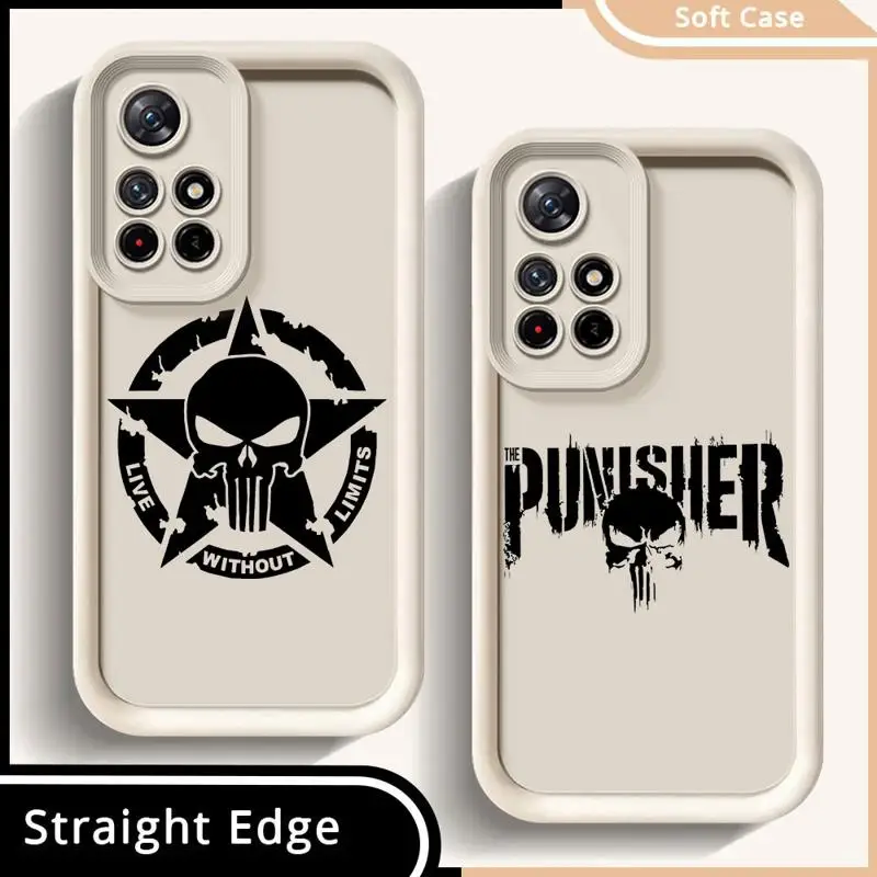 phone cases for Redmi Note 13 5G 9S 11 9 12 Pro 12C 12 4g 12S 10 Lite Angel Eye Ladder fundas Cover Marvel Punisher Anti-Hero