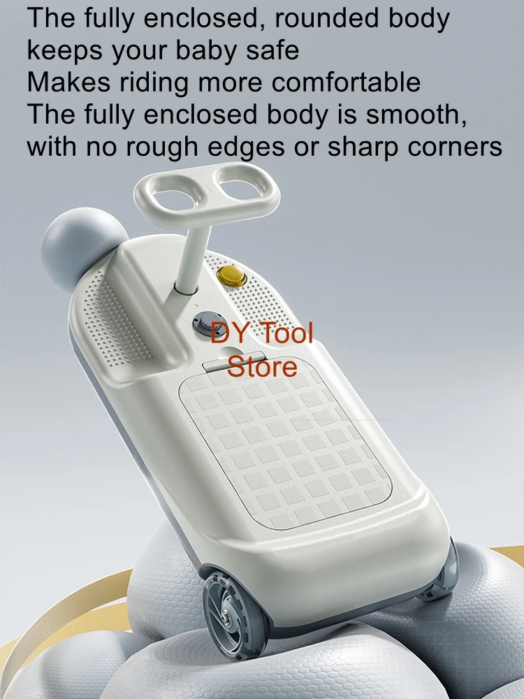 New Electric Child and Adult Ride-On Car with Anti-Tipping Design, Floor Sweeping Twister Car, Karting Style E-Bike