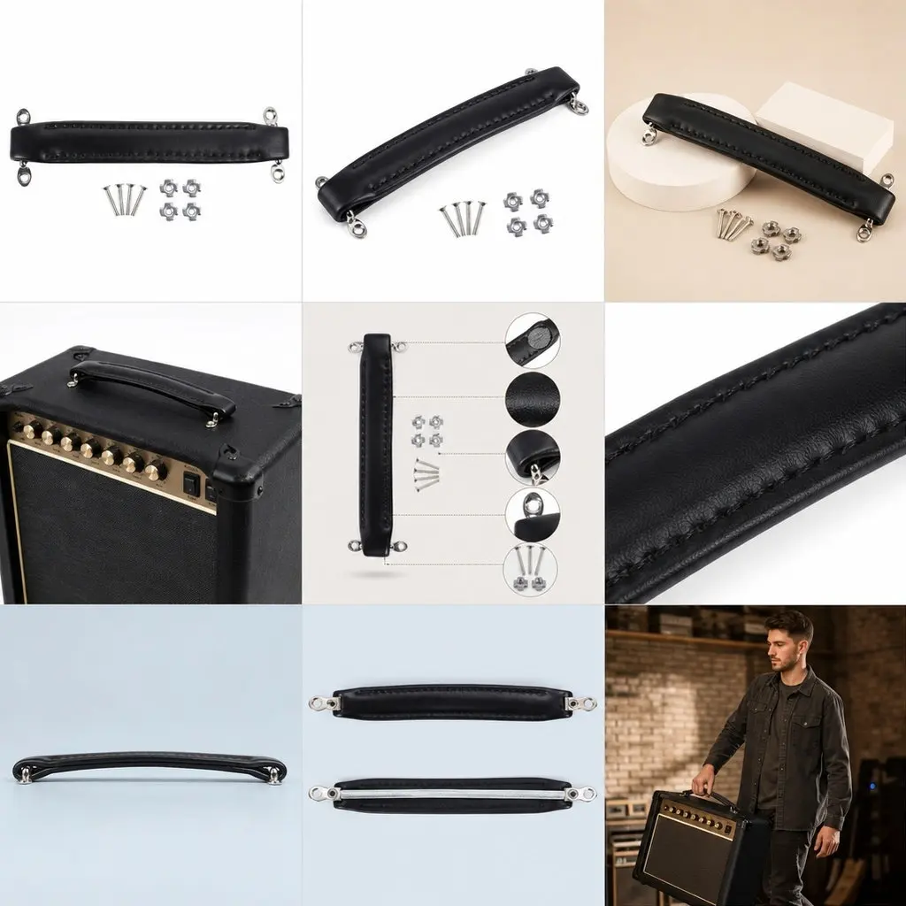 Sturdy Guitar Amplifier Handle Strap Reinforced Steel Bar for Amp Speaker Cabinet Instrument Parts Instrument Tool
